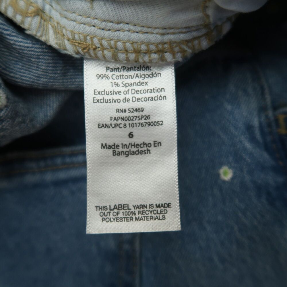 Free Assembly Jeans Women's Size 6 High-Rise Barrel Denim Pants 26" Inseam NWT - Picture 10 of 16